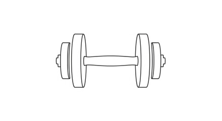 Dumbbell weightlifting equipment for fitness and strength training exercises