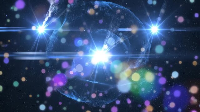Cosmic explosion in space