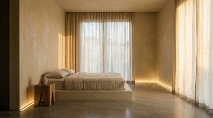 living room with a window