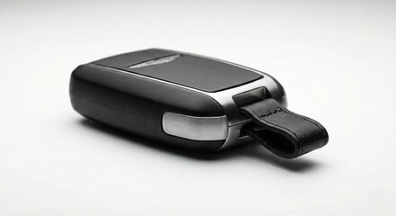 Sleek Black Car Key Fob