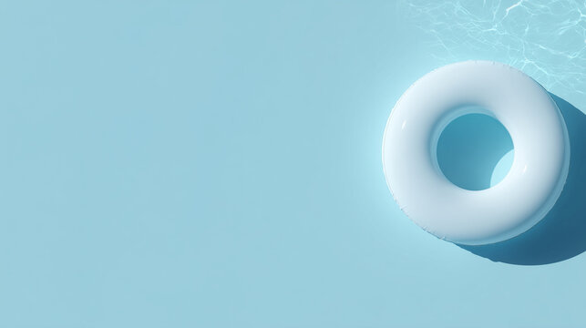 Refreshing Summer Inflatable Ring Wallpaper
