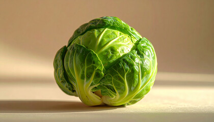Fototapeta premium Extreme macro of fresh brussels sprout