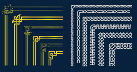 vector illustration of Gold picture frame © bubu