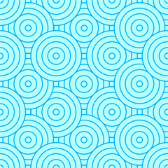 Abstract Blue Ripple Effect Geometric Design