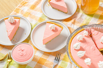 Easter pastel fruit holiday pie