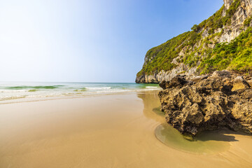 Beautiful beach on the tropical sea at Phuket Province, Thailand.