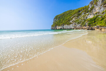 Beautiful beach on the tropical sea at Phuket Province, Thailand.
