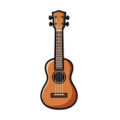 Fototapeta premium Ukulele Musical Instrument Vector Illustration.