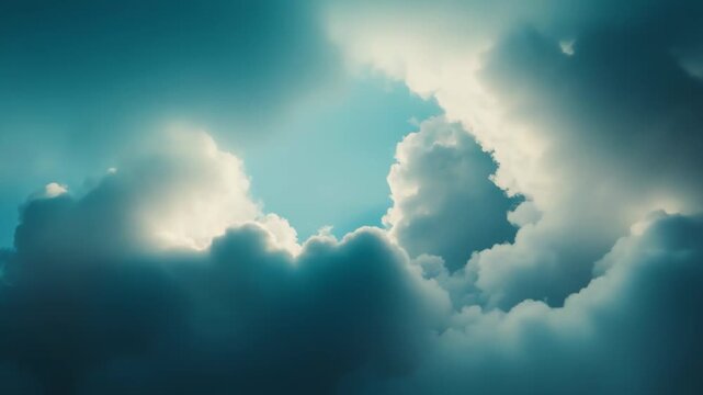 Peaceful blue sky sprinkled with soft white clouds, a bright, tranquil cloudscape evoking clear weather, fresh summer air, and optimistic open space feeling