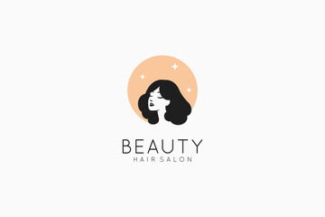 Obraz premium Woman beauty logo symbol icon design