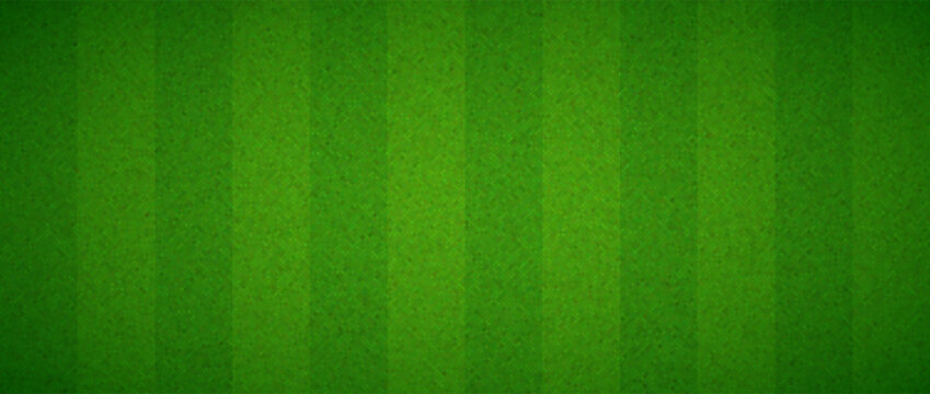 Green grass field concept wallpaper. Abstract turf effect texture. Artificial sport field surface for football, baseball, soccer game. Golf lawn imitation ground design background. Vector