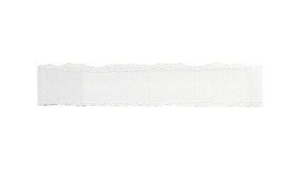 Minimal white watercolor brush stroke banner on textured paper, horizontal paint swash with soft...