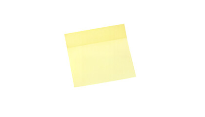 Sticky note reminder. Post it note paper. Yellow sheets for notes isolated with clipping path on background.