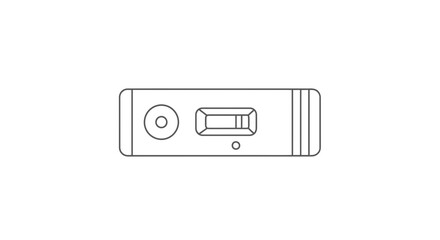 Fototapeta premium Pregnancy Test Line Drawing Icon, Medical Diagnostic Tool, Simple Vector Illustration