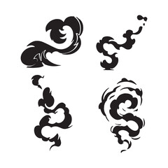 Smoke illustration  for coffee handdrwan style design