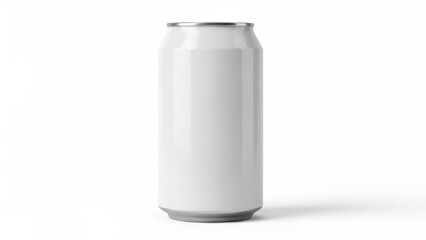 A sleek minimalist can design showcasing clean and modern beverage packaging aesthetics
