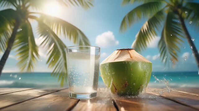 coconut on the beach