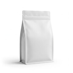 Elegant stand-up white standup pouch packaging for bulk food or product storage