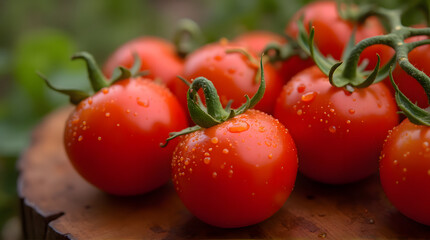 Macro Photography of Ripe Vine Tomatoes