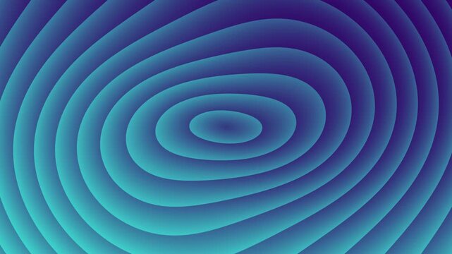 Abstract background with concentric oval shapes in blue and cyan gradient, modern digital art, wave pattern, 3d effect, vibrant color transition, futuristic design