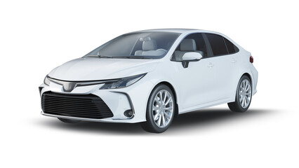 car isolated on white background