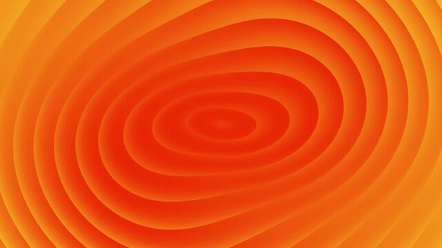 Abstract orange background with concentric, wavy, layered oval shapes creating a sense of depth and movement, vibrant gradient