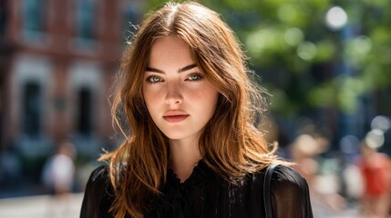 Head shot portrait smart confident smiling millennial indian woman standing with folded arms at home. Attractive young hindu teenager student girl freelancer looking at camera, posing for photo.
