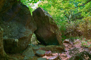 茨城県の百名山 筑波山パワースポット北斗岩(ほくといわ)