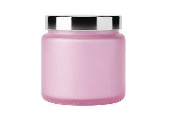 Pink jar isolated on transparent background