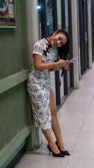 Thai girl in Chinese Style Dress