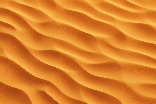 Macro shot of orange sand with wind patterns. Warm arid dune texture for environmental concepts, website headers, posters, and creative projects.