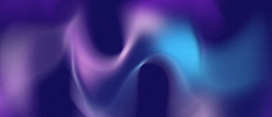 Abstract Grainy Mesh Gradient Background - Vibrant Purple, Blue, and Indigo Fluid Waves with Lo-fi Noise Texture © mr fida 