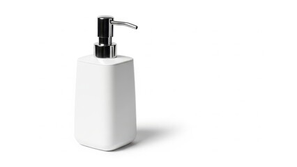 Obraz premium Elegant minimalist pump bottle soap dispenser for modern bathroom decor