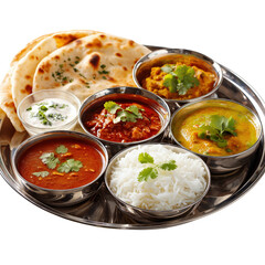 Delicious Indian Cuisine Platter with Varieties