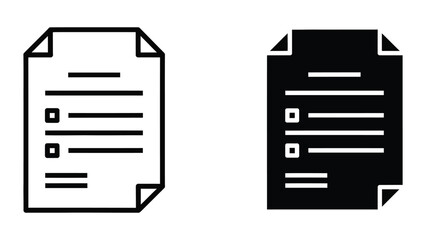 Document icon set