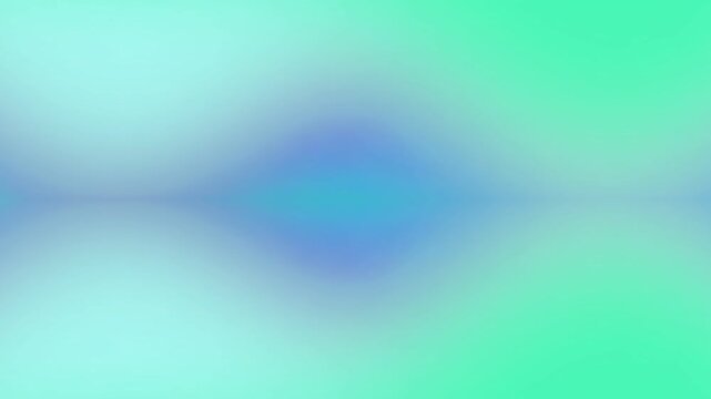 Abstract animated background with holographic gradient colors of blue, purple and green that create a dynamic, fluid and reflective visual experience. 