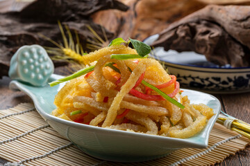 Cold Fried Pork Skin Strips