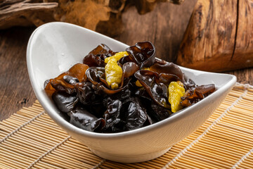 Fototapeta premium Spicy pickled black fungus