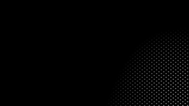 Animated abstract technology dark background random dots and grid, Animated random dots animation. halftone dot wave background.
 halftone dot background moving seamless loop.