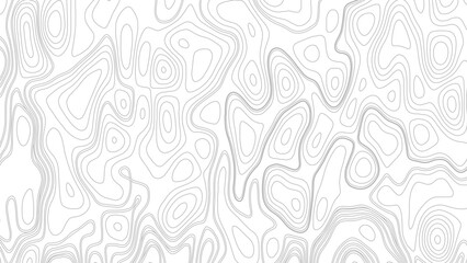 Tourism and recreation brochure. Vector contour topographic map. Geographic wavy landscape. Vector illustration © Mst