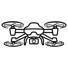 Aerial Drone with Camera Icon