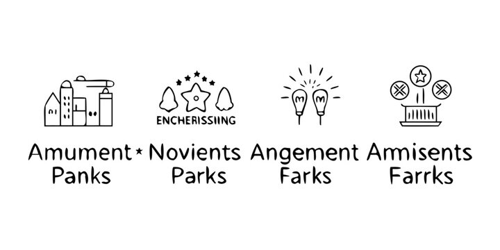 Four different types of parks with their unique features and amenities