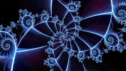 Futuristic digital network visualization with glowing blue nodes and connections radiating from a central core, representing data flow, artificial intelligence, and advanced technology systems.