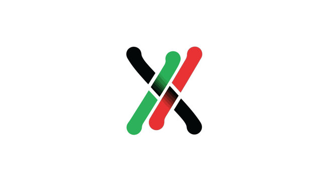 Italian flag symbol logo design.
