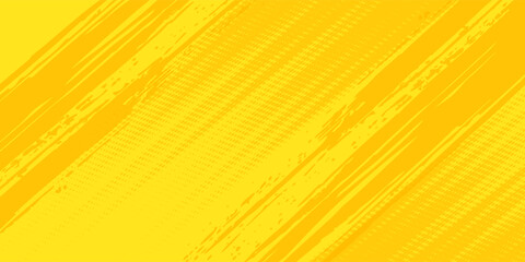 Vintage Retro comic yellow background raster gradient halftone llustration art orange © Srijayanti