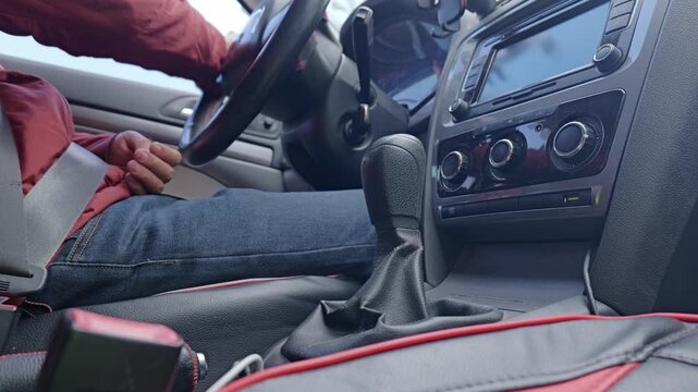 Shifting up in a manual car to speed up.