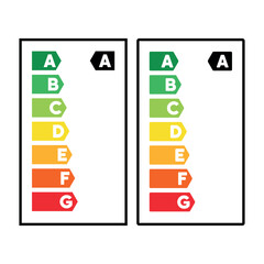 Energy efficiency icon. Vector illustration