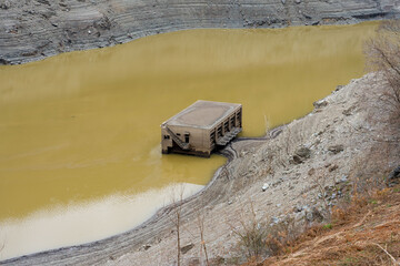 早明浦ダムの旧大川村役場