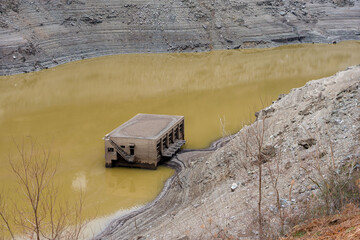 早明浦ダムの旧大川村役場
