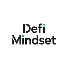 A logo of Defi Mindset with a modern and vibrant design